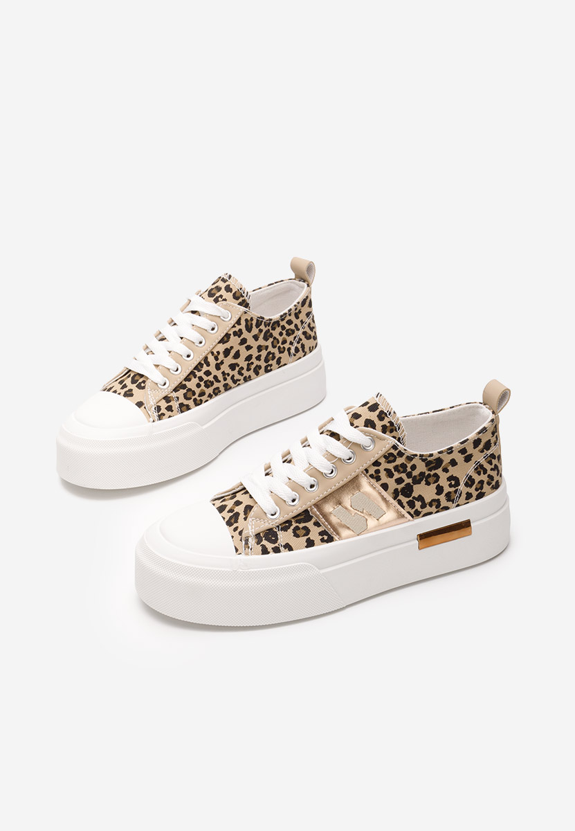 Leopardie tenisky na platforme Kelia