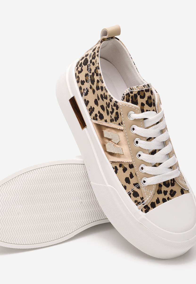 Leopardie tenisky na platforme Kelia