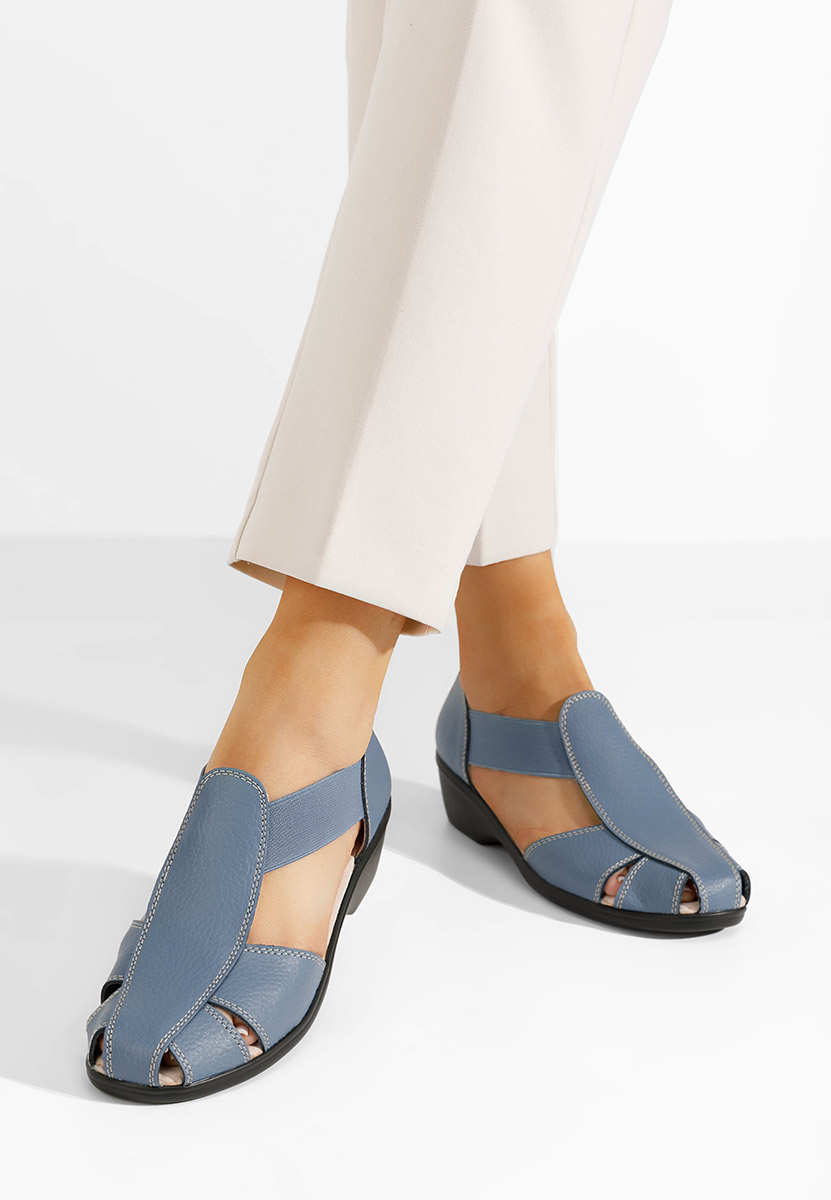 Modré sandale na nizkom opatku Melona V3