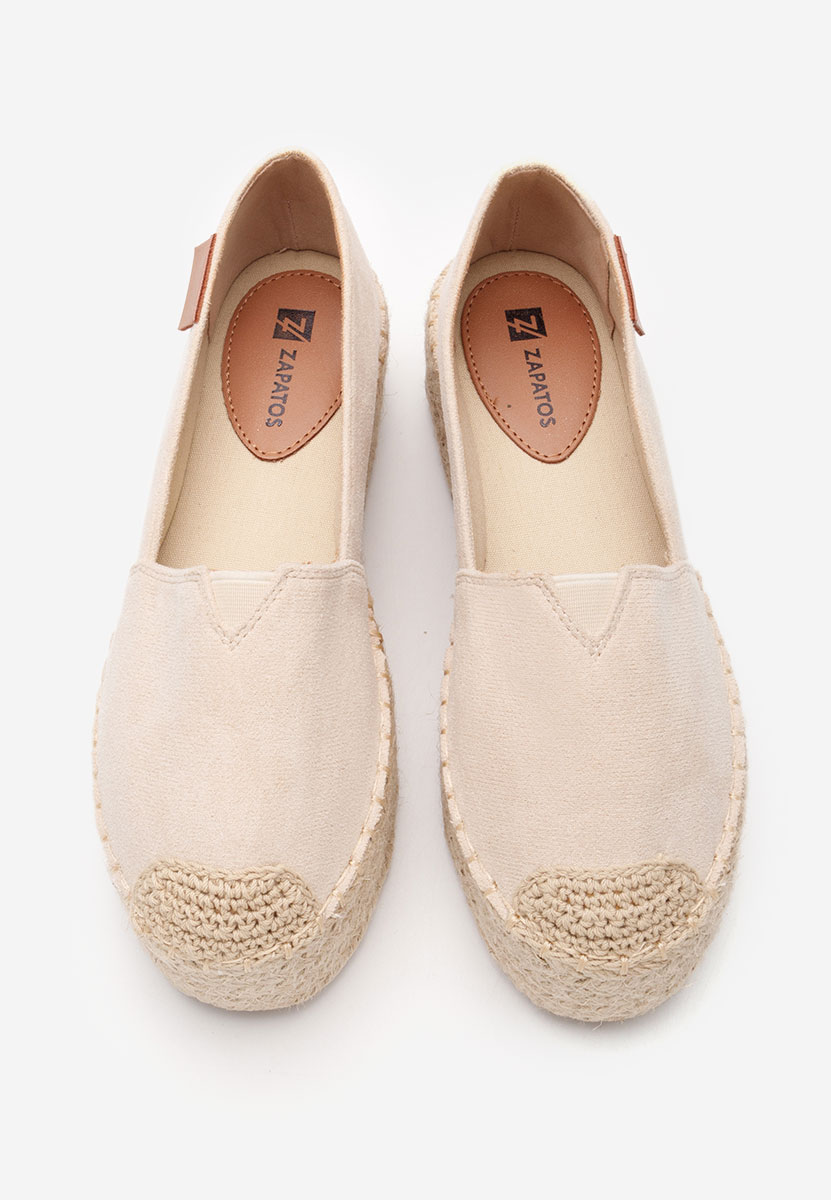 Béžové espadrilky na platforme Laguna