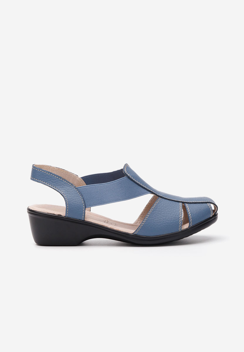 Modré sandale na nizkom opatku Melona V4