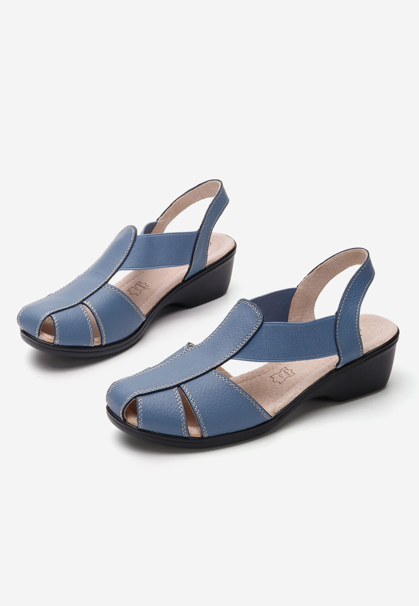 Modré sandale na nizkom opatku Melona V4