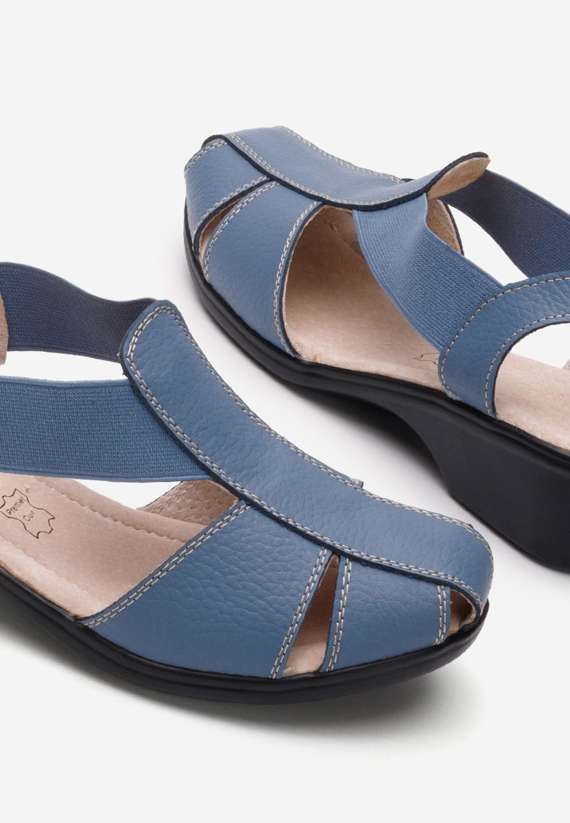 Modré sandale na nizkom opatku Melona V4