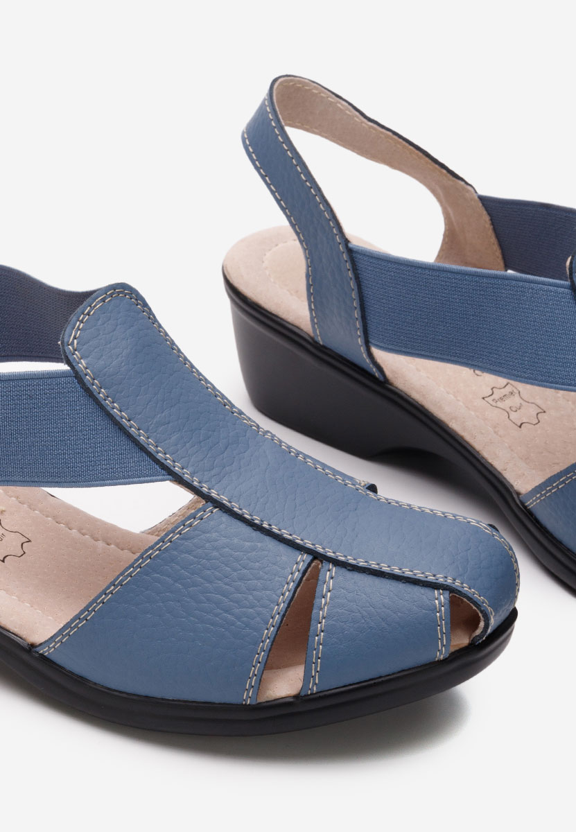 Modré sandale na nizkom opatku Melona V4