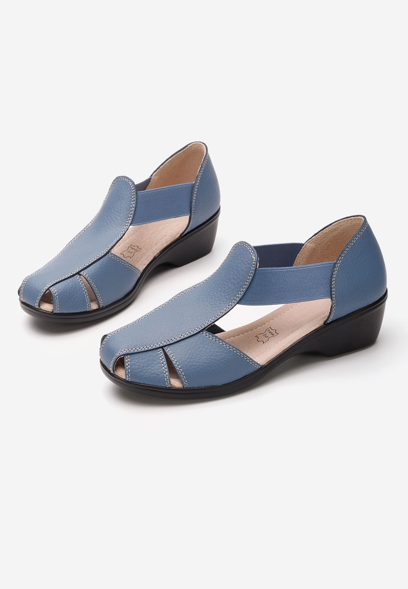 Modré sandale na nizkom opatku Melona V3