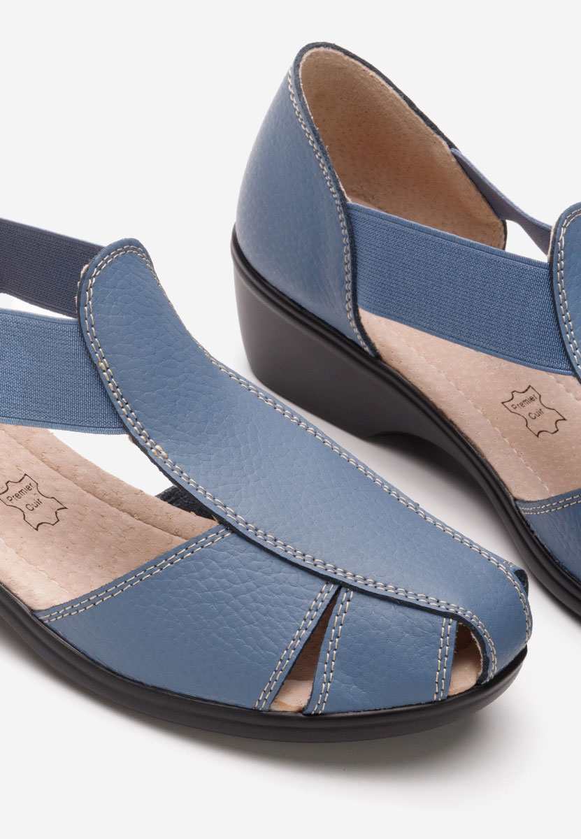 Modré sandale na nizkom opatku Melona V3
