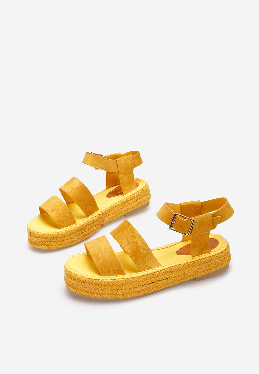 Žlté sandále na platforme Coraline