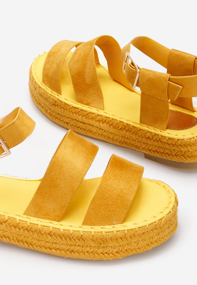 Žlté sandále na platforme Coraline