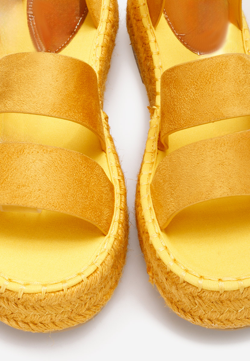 Žlté sandále na platforme Coraline