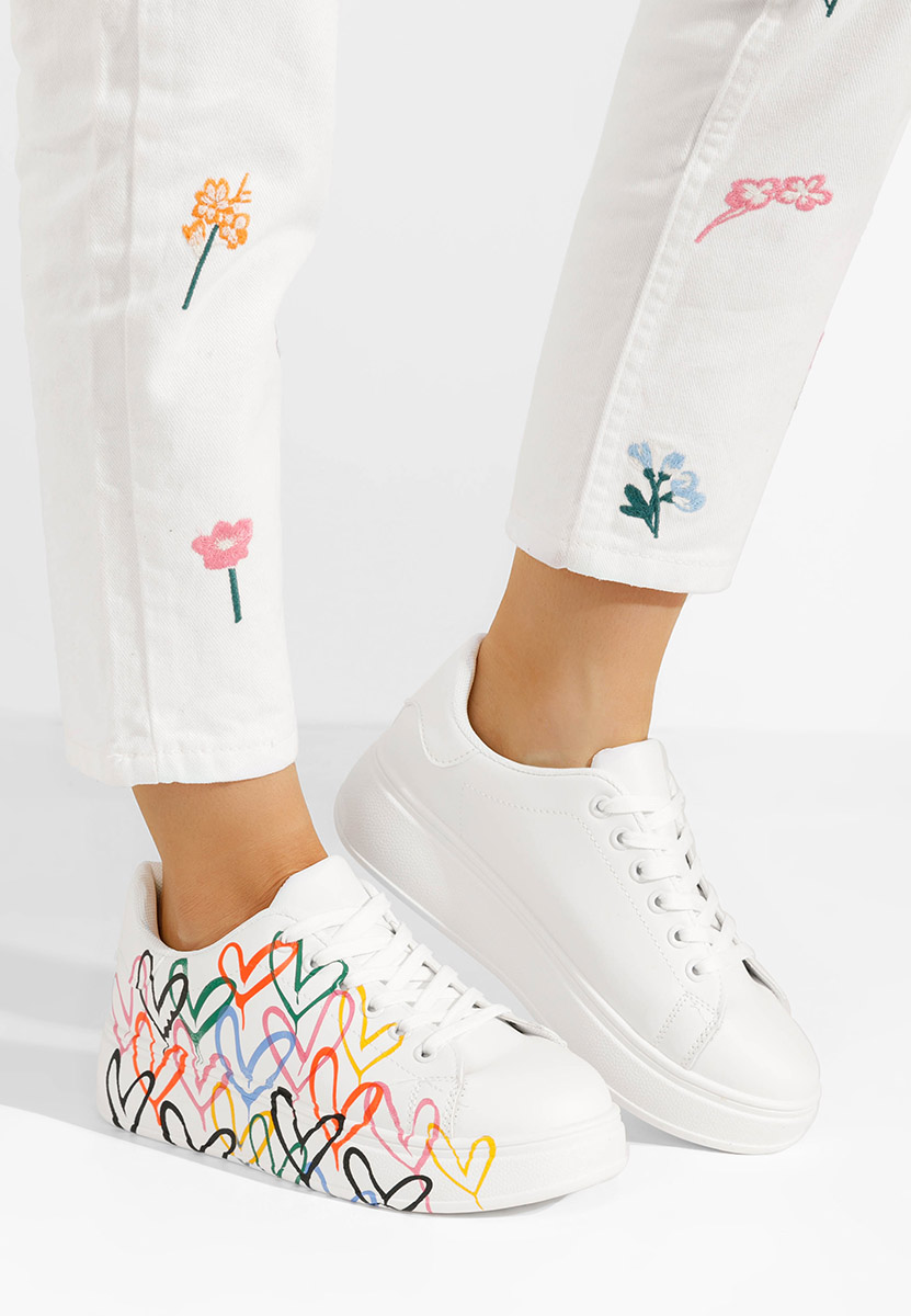 Biele dámske tenisky Carlina