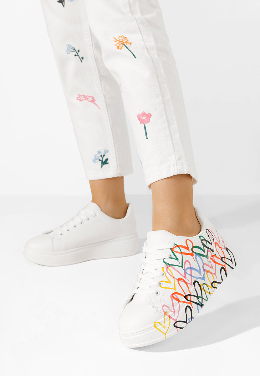 Biele dámske tenisky Carlina