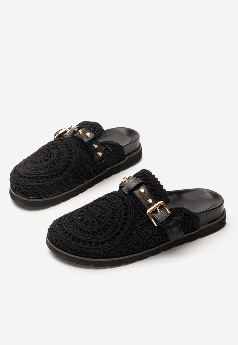 Čierne šľapky dámske Salovia