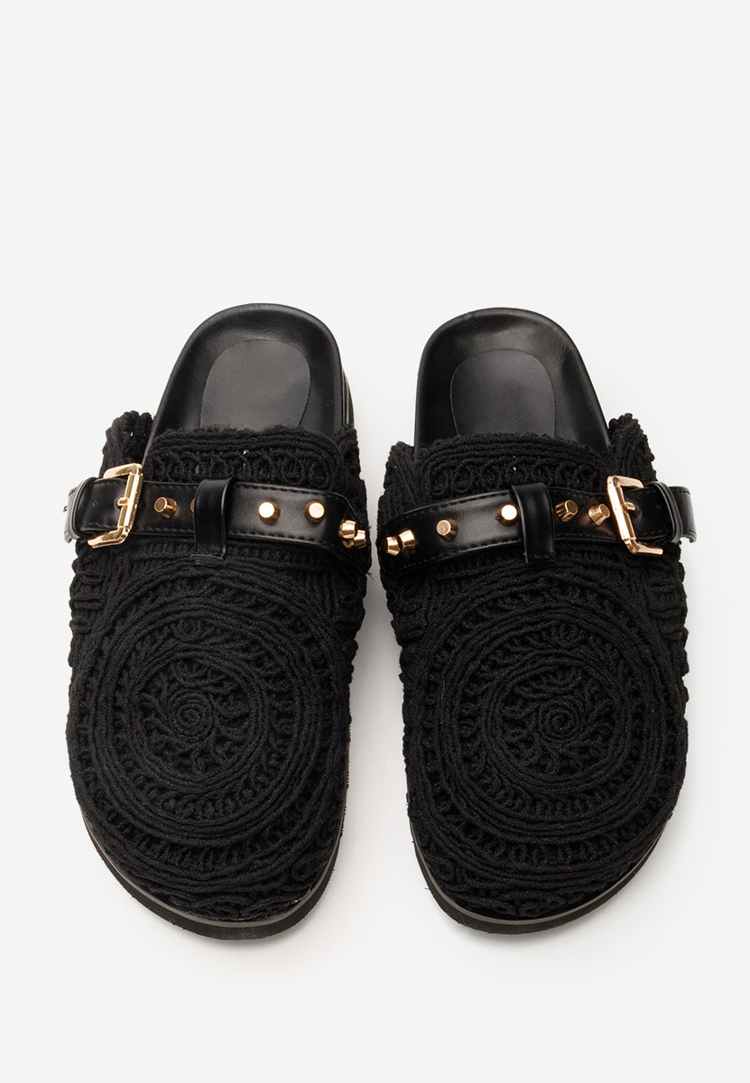 Čierne šľapky dámske Salovia