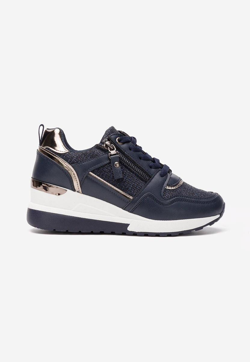 Tmavomdoré dámske tenisky na platforme Rafina V2