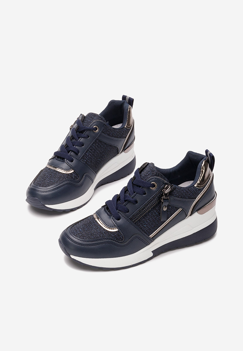 Tmavomdoré dámske tenisky na platforme Rafina V2