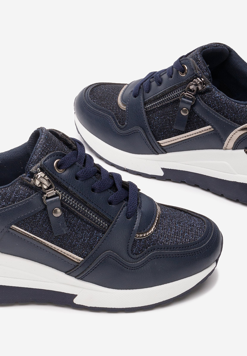 Tmavomdoré dámske tenisky na platforme Rafina V2