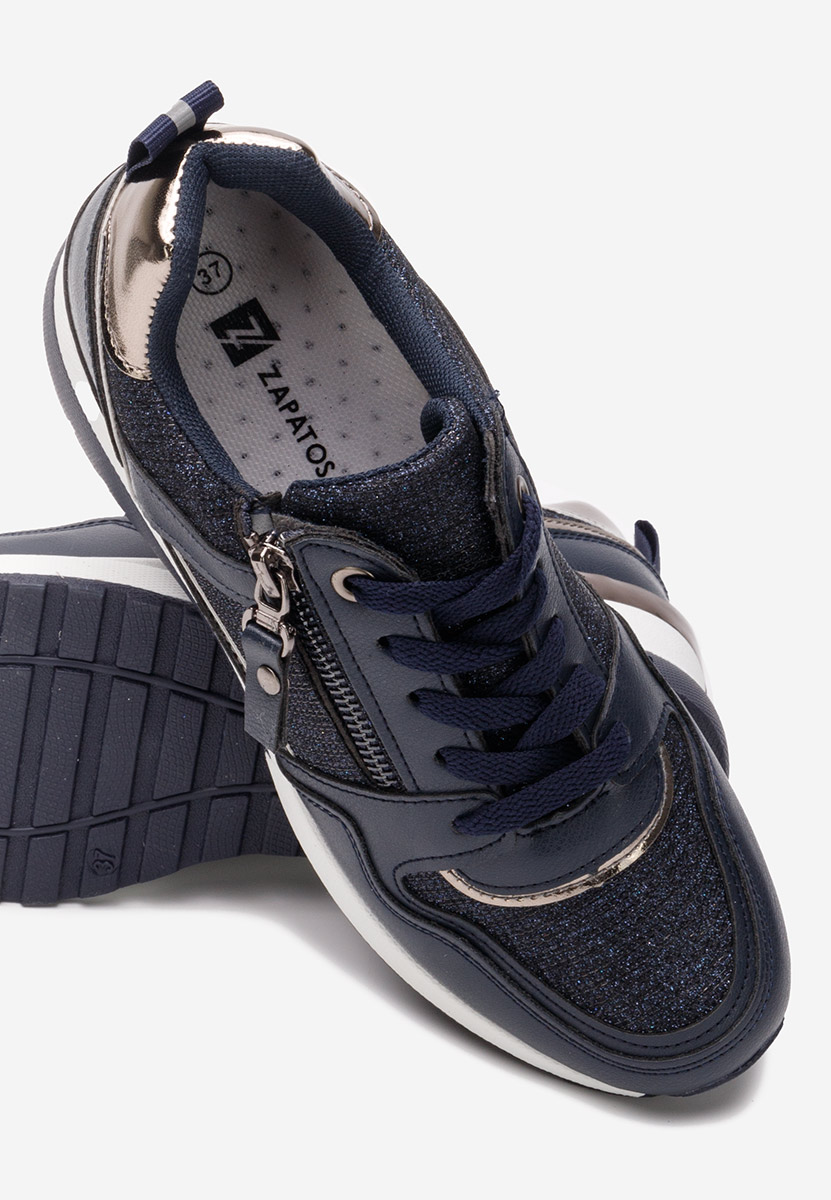 Tmavomdoré dámske tenisky na platforme Rafina V2