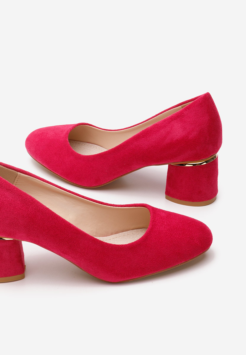 Fuchsiové lodičky na hrubom opätku Cabrilia