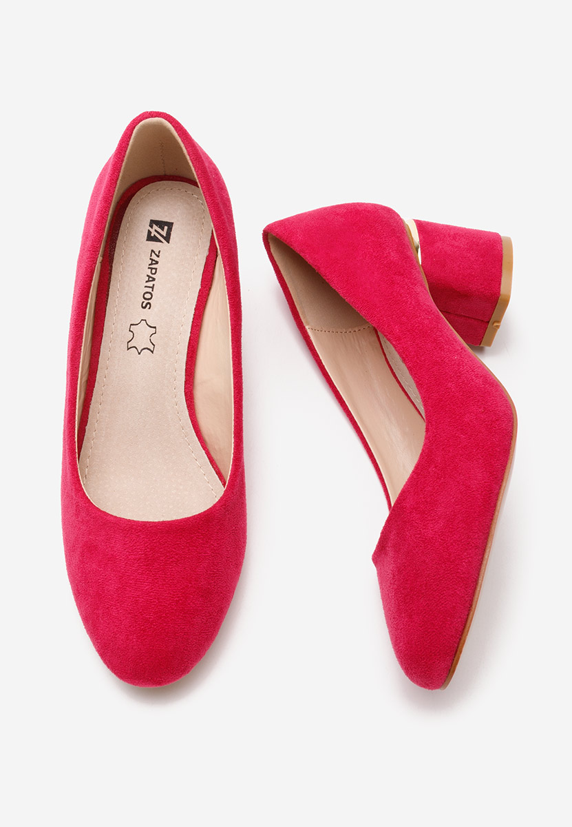 Fuchsiové lodičky na hrubom opätku Cabrilia