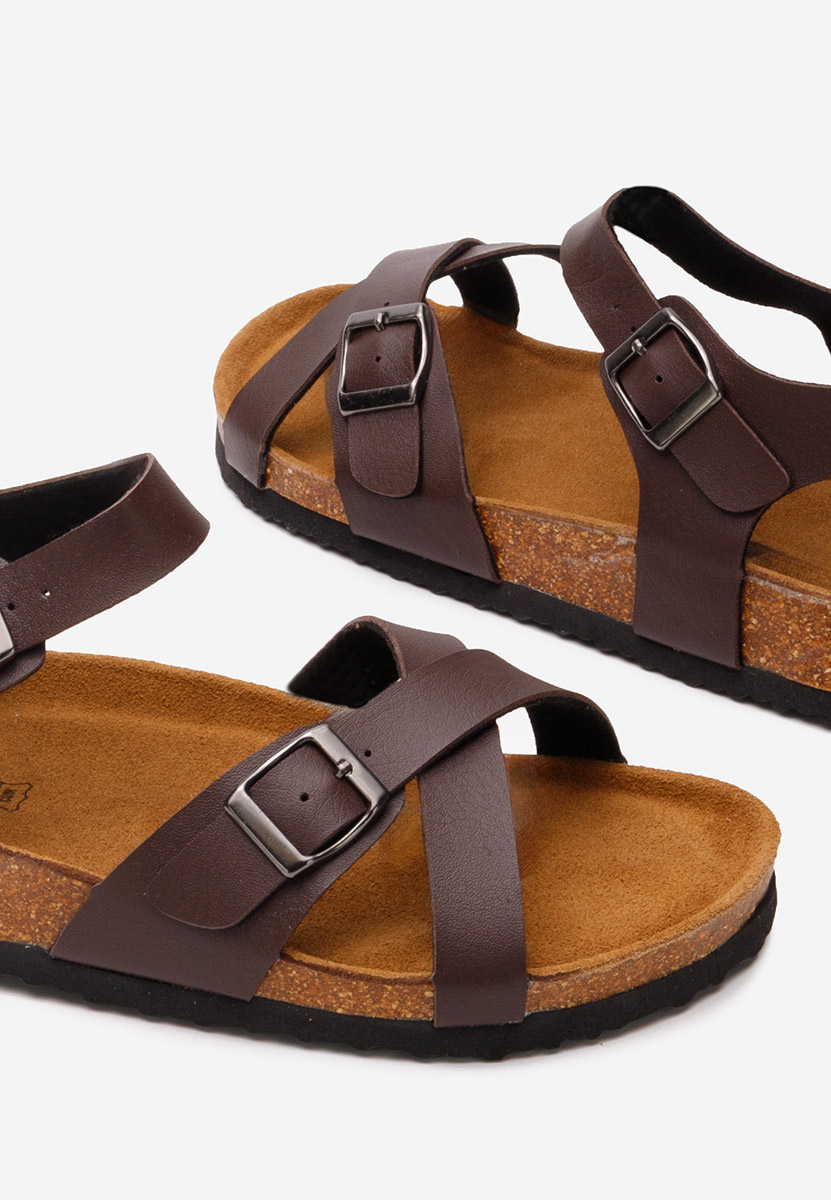 Hnedé pánske sandále Sebastian