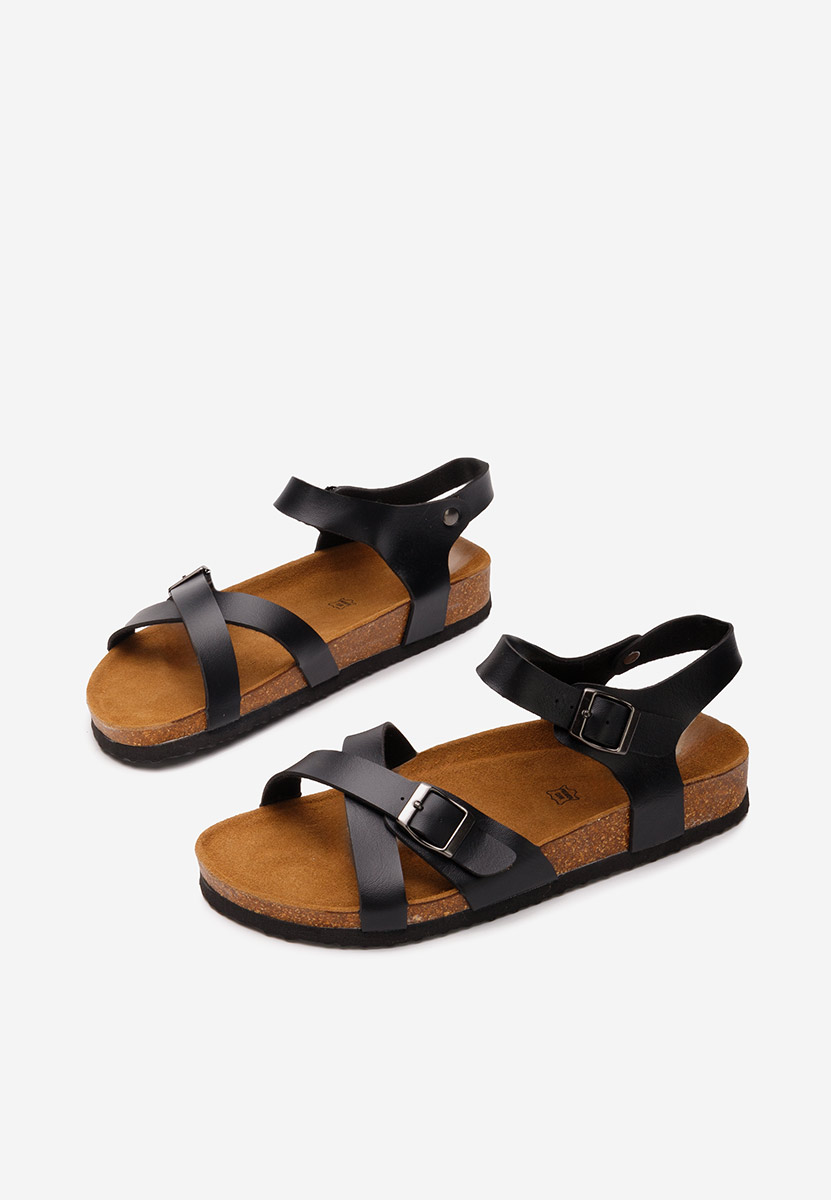 Čierne pánske sandále Sebastian