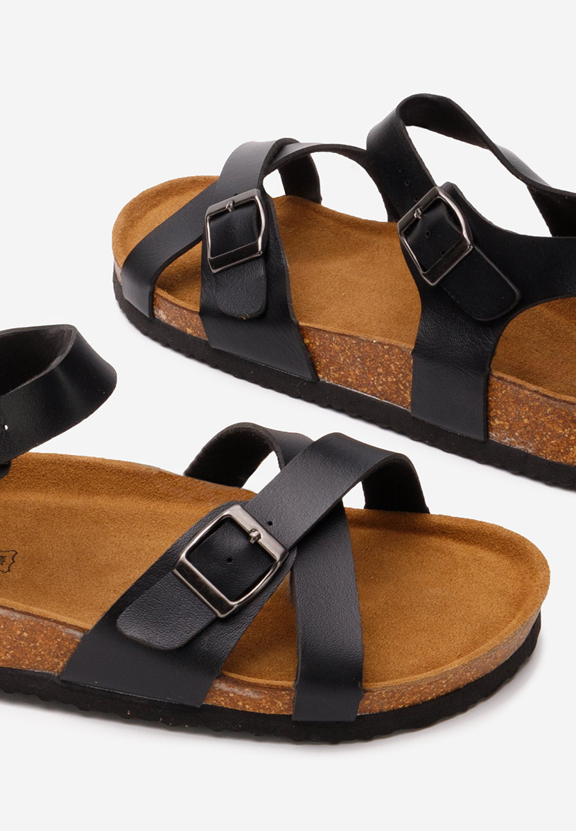 Čierne pánske sandále Sebastian