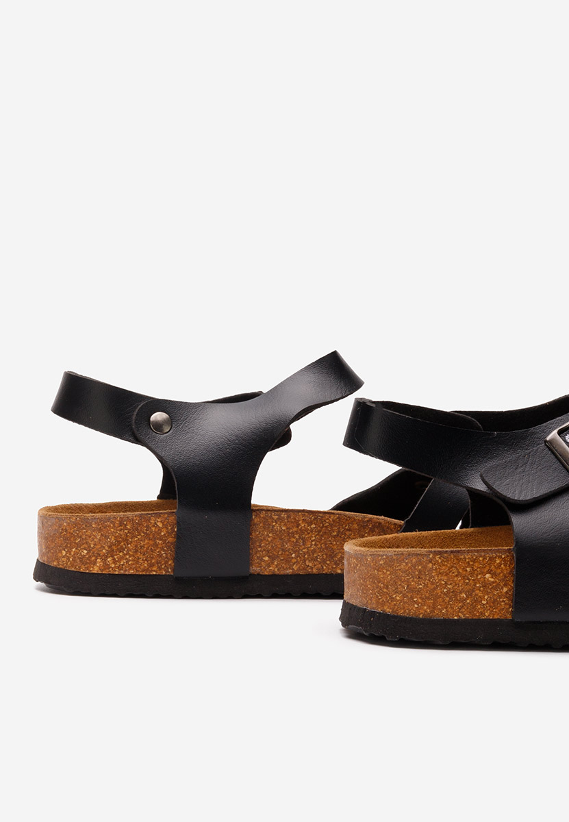 Čierne pánske sandále Sebastian