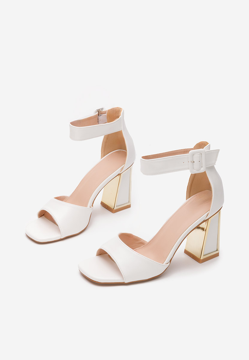 Biele dámske elegantné sandále Trisa