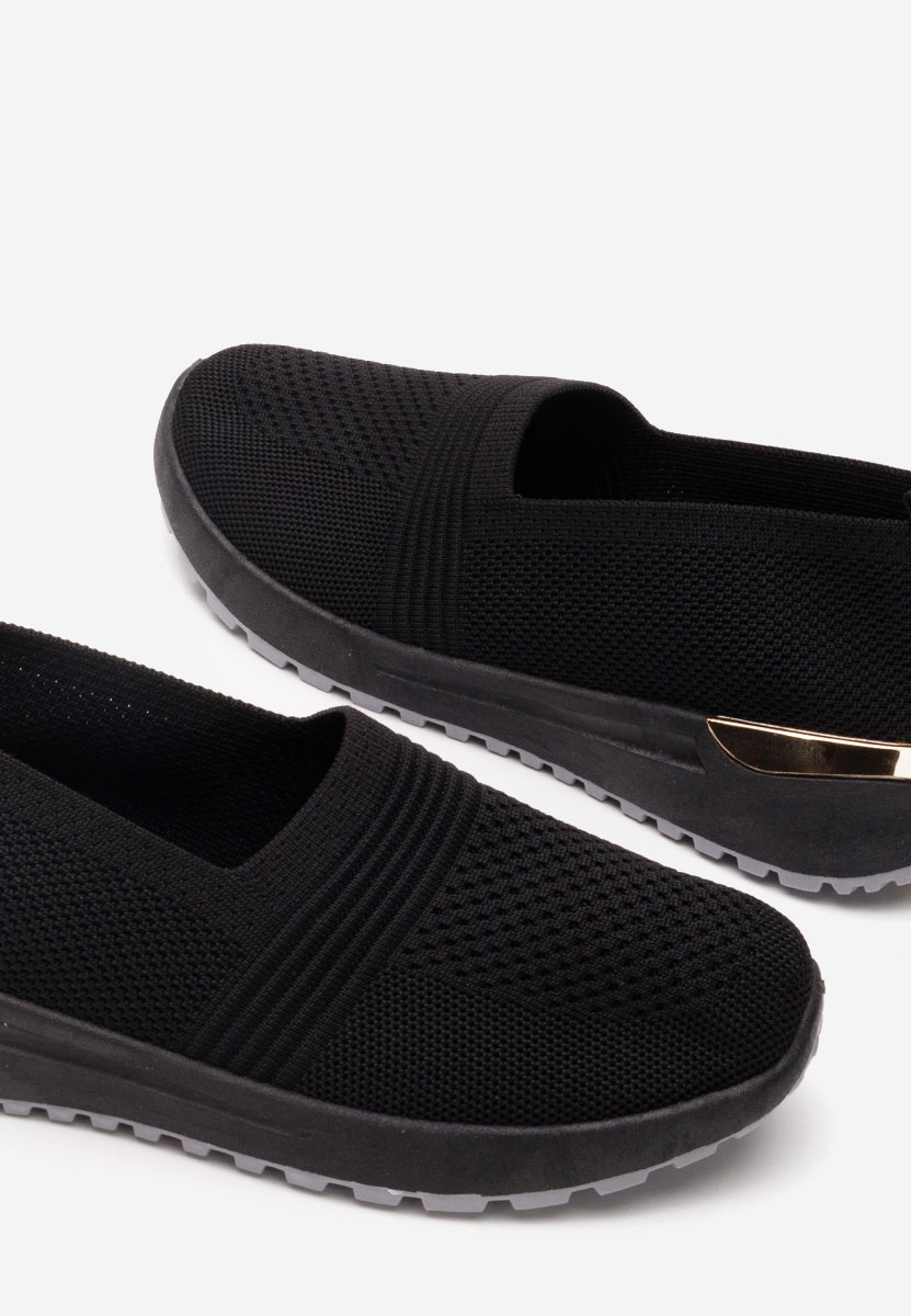 Čierne slip on tenisky damske Antrea V2