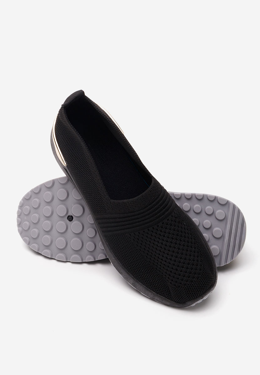Čierne slip on tenisky damske Antrea V2