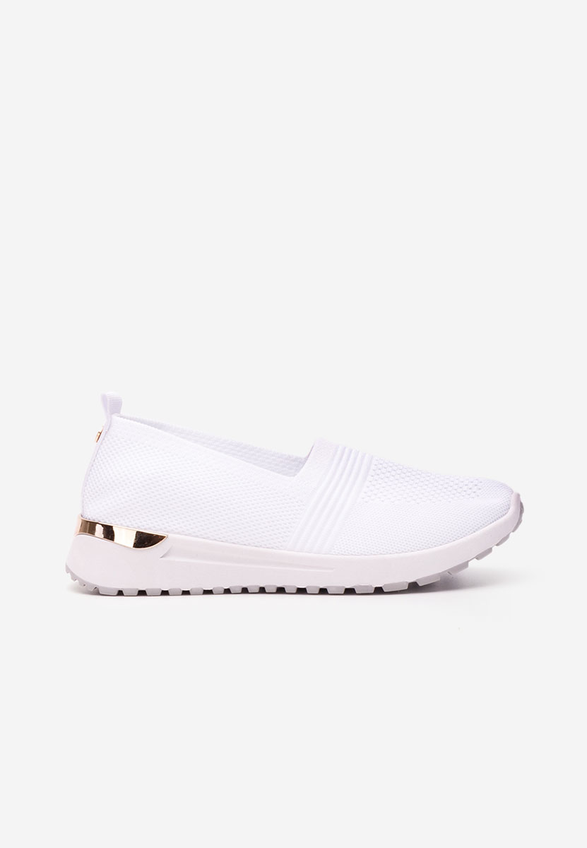 Biele slip on tenisky damske Antrea