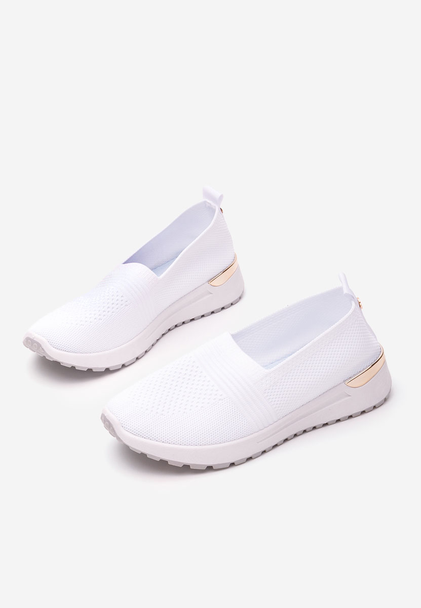 Biele slip on tenisky damske Antrea