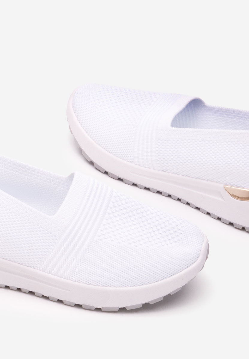 Biele slip on tenisky damske Antrea