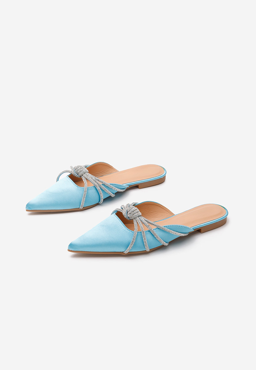 Svetlo modré šľapky dámske Sidonia