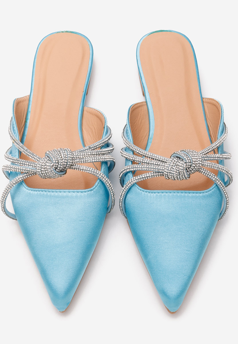 Svetlo modré šľapky dámske Sidonia