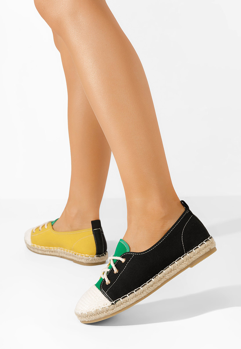 Čierne dámske espadrilky Doria