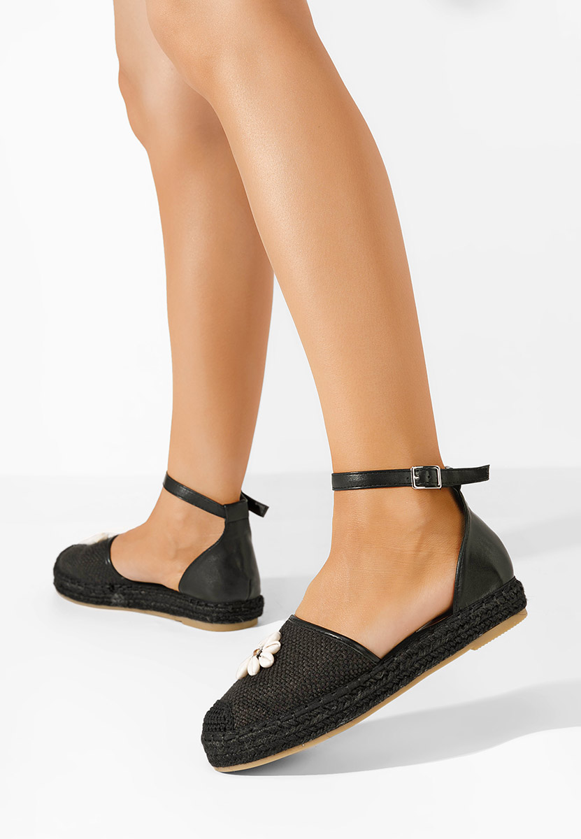 Čierne dámske espadrilky Taldora