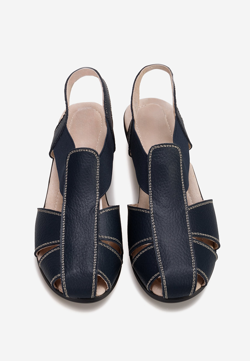 Tmavomdoré sandale na nizkom opatku Melona V4