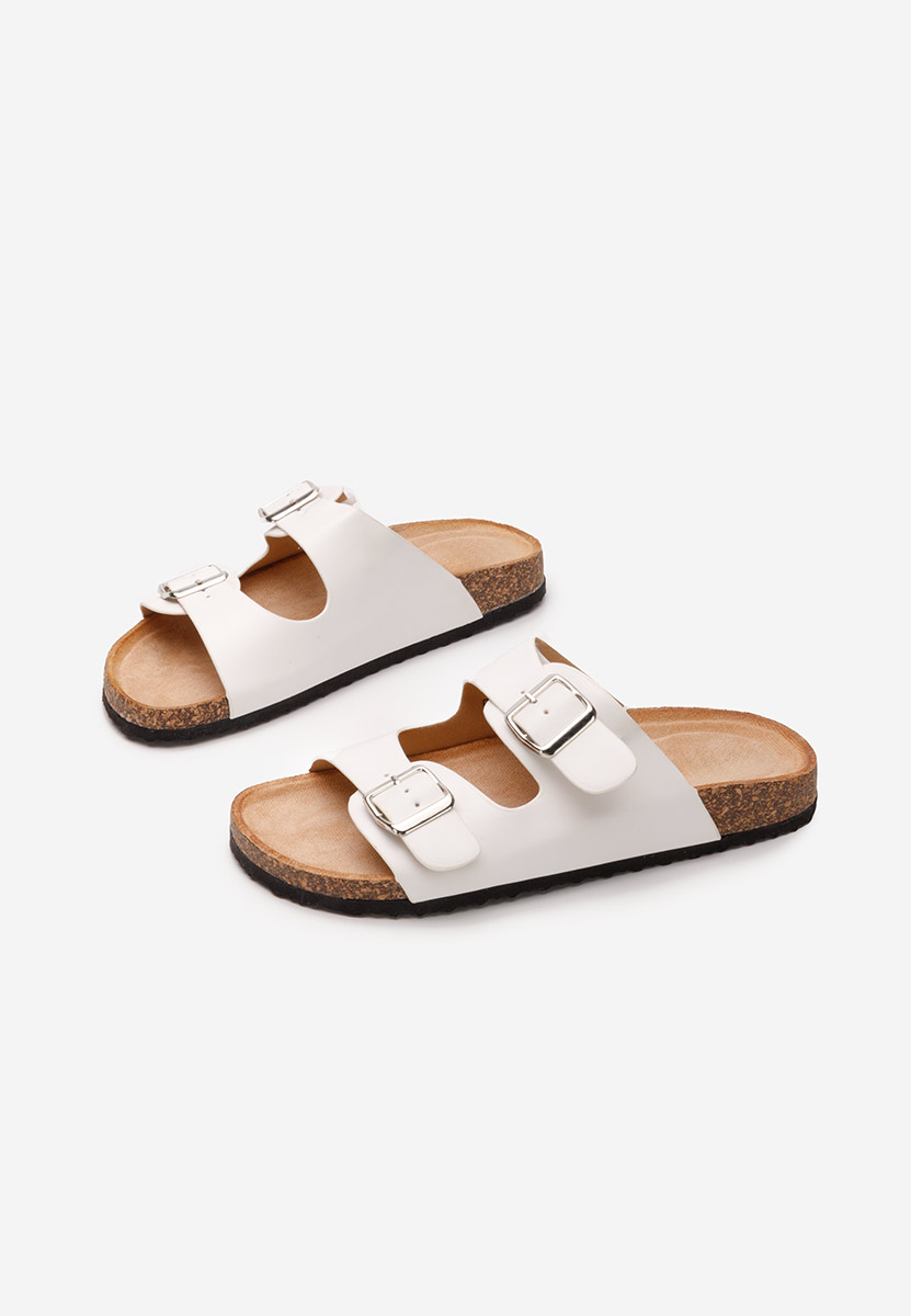 Biele dámske šľapky Vanasia V3