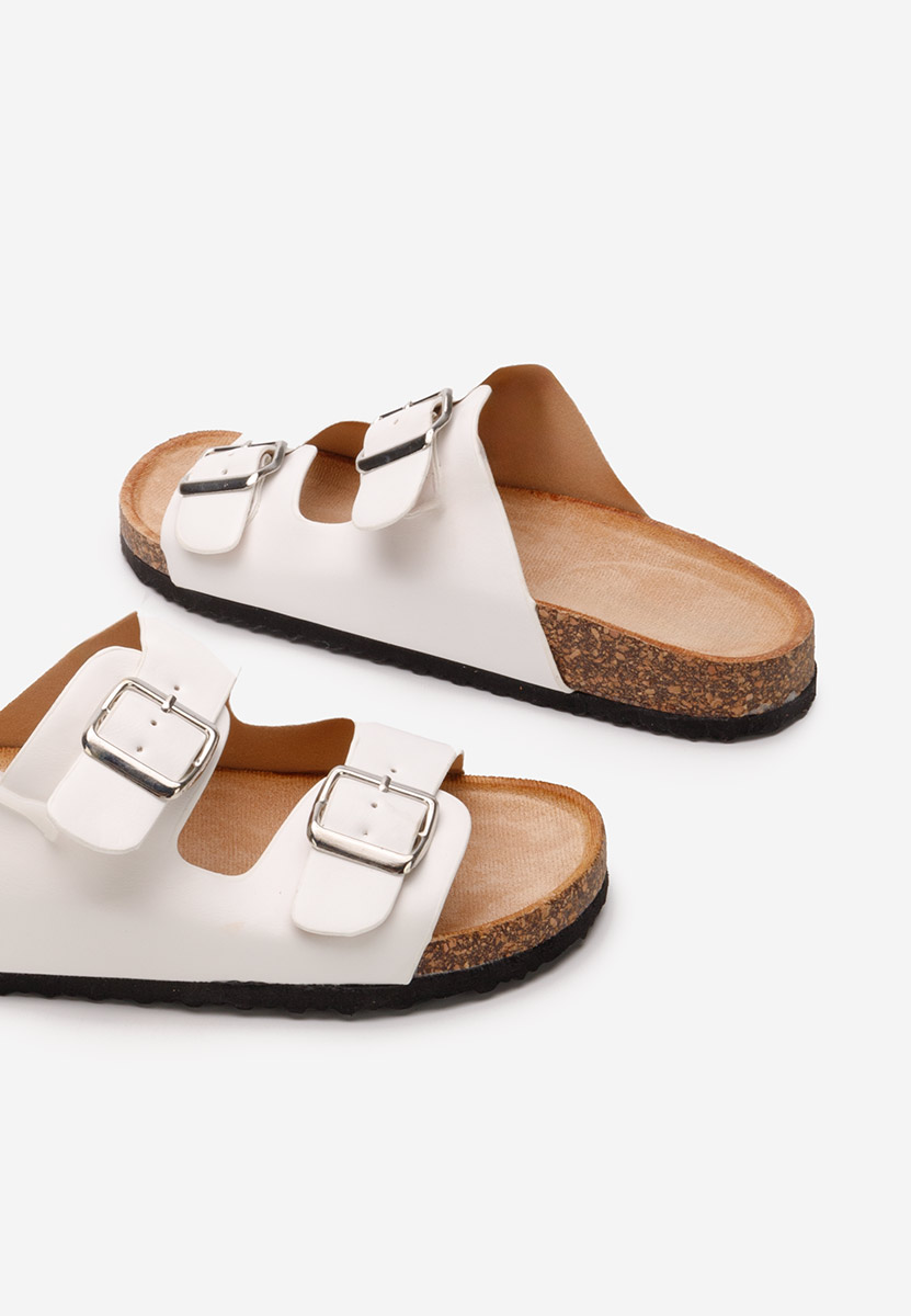 Biele dámske šľapky Vanasia V3