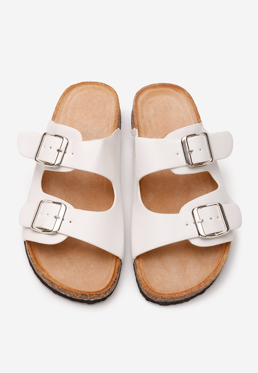 Biele dámske šľapky Vanasia V3