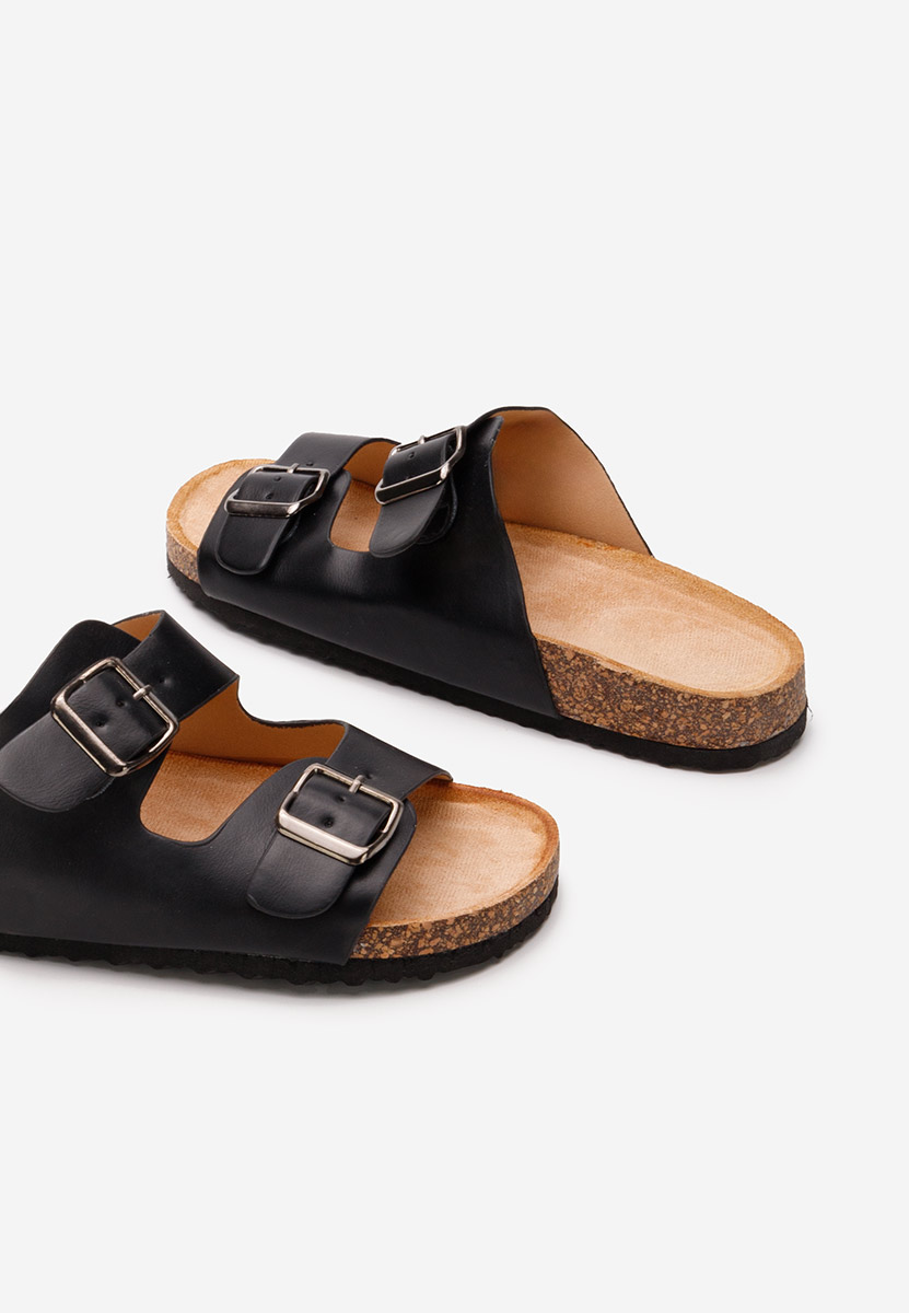 Čierne dámske šľapky Vanasia V3