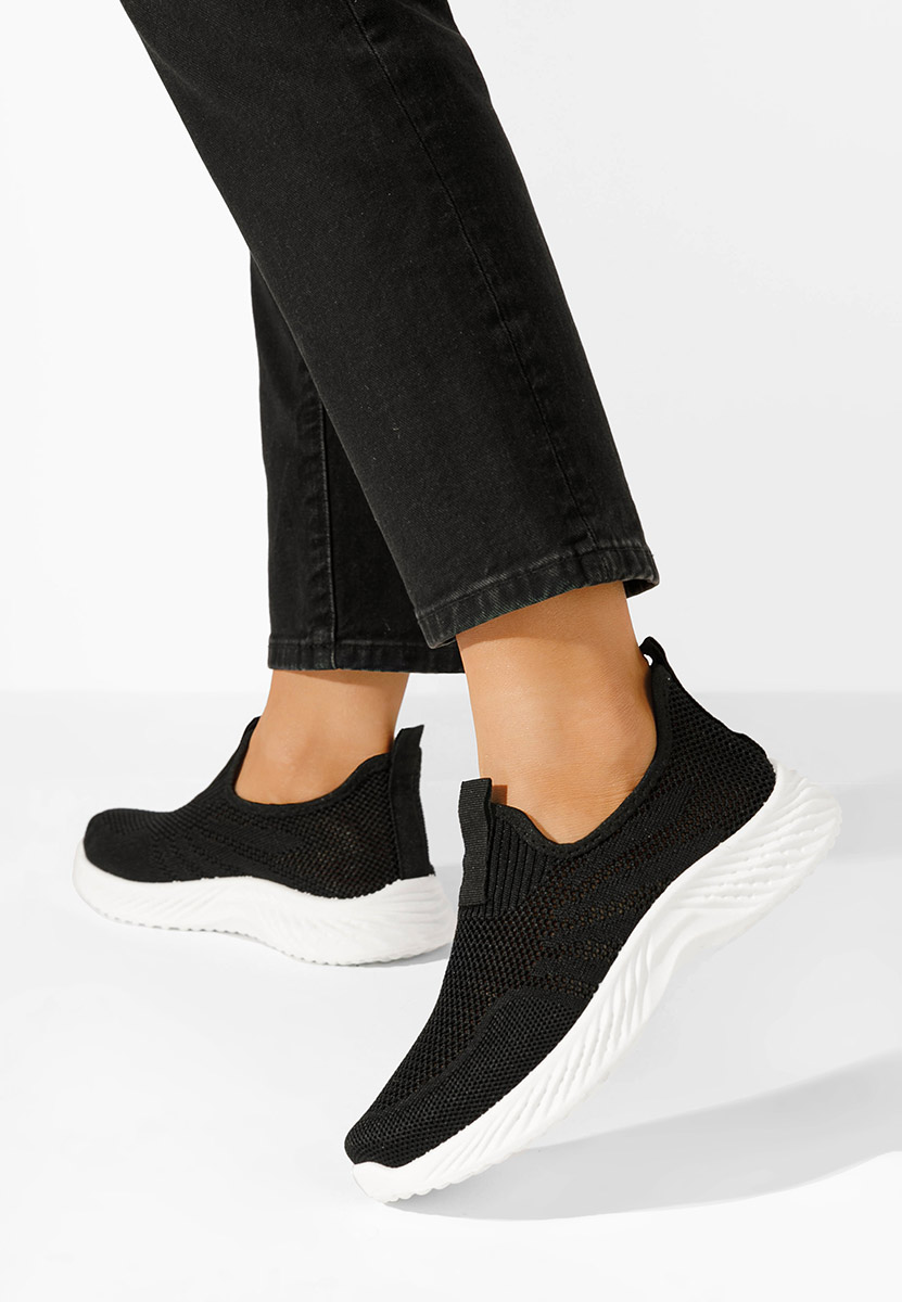 Čierne slip on tenisky damske Jenan