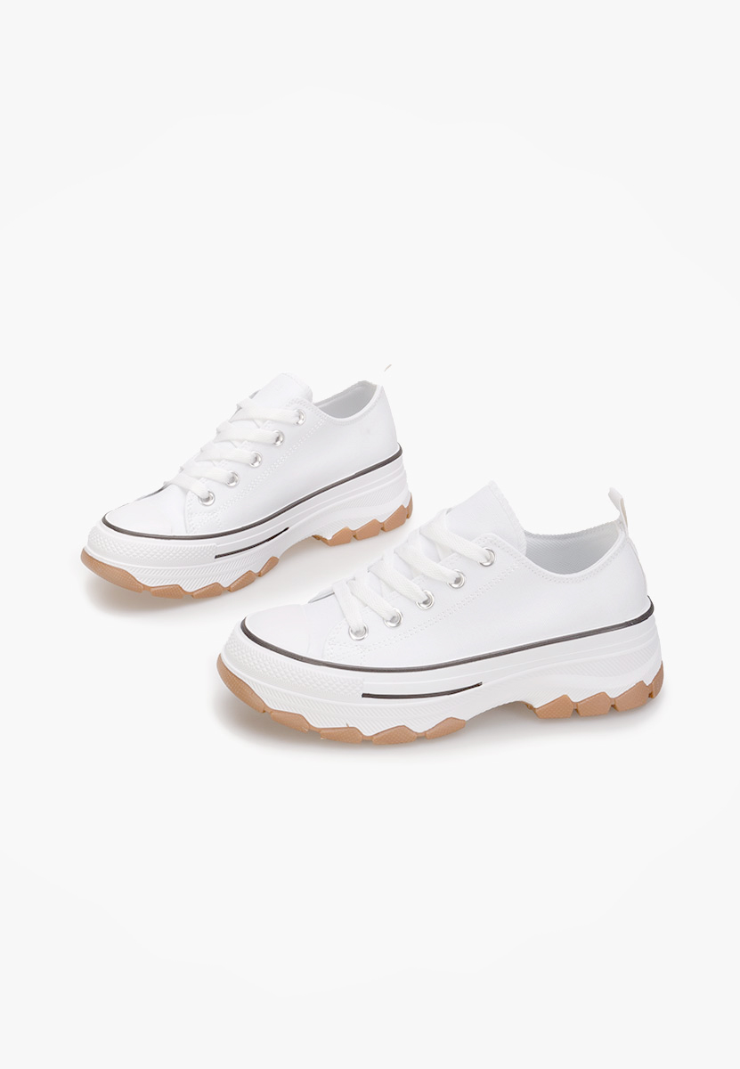 Biele tenisky na platforme Raviana