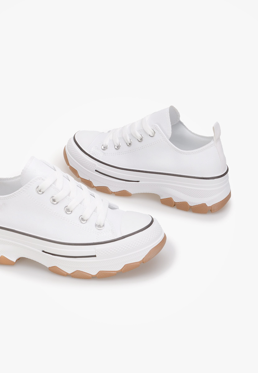 Biele tenisky na platforme Raviana