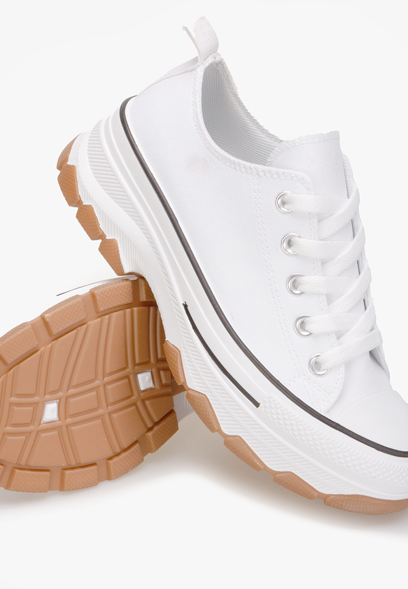 Biele tenisky na platforme Raviana