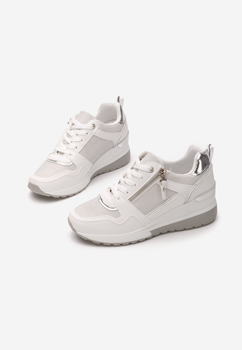 Biele dámske tenisky na platforme Rafina V2