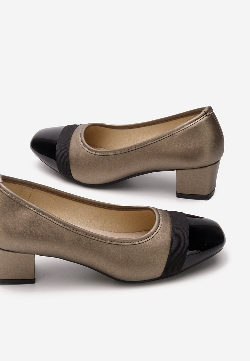 Cínové lodičky na nízkom opätku Selea Cínové lodičky na nízkom opätku Selea