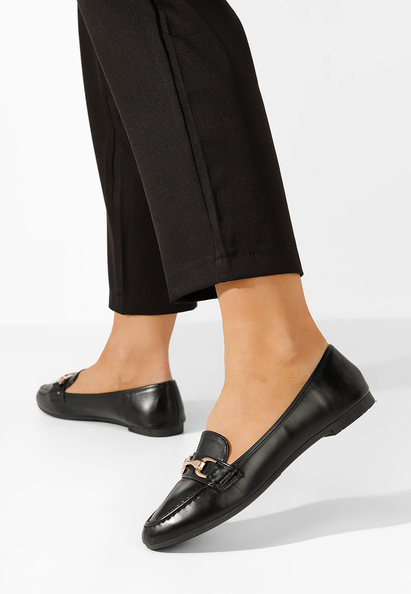 čierne mokasíny dámske Merra