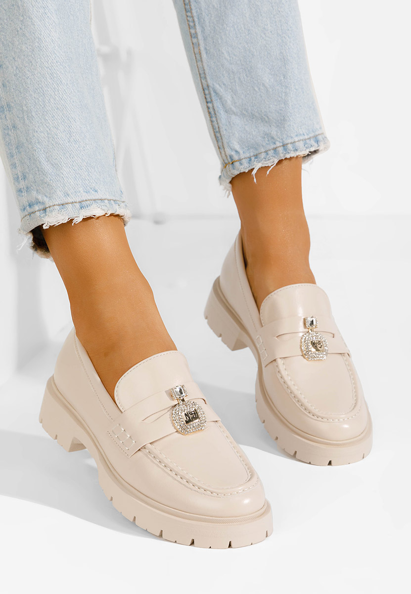 Béžové mokasíny dámske Asuna V2